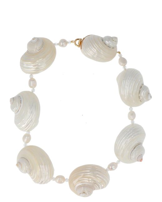 prada shell necklace