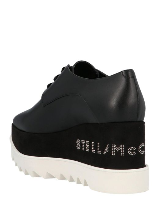 Stella mccartney lace shop up platform shoes
