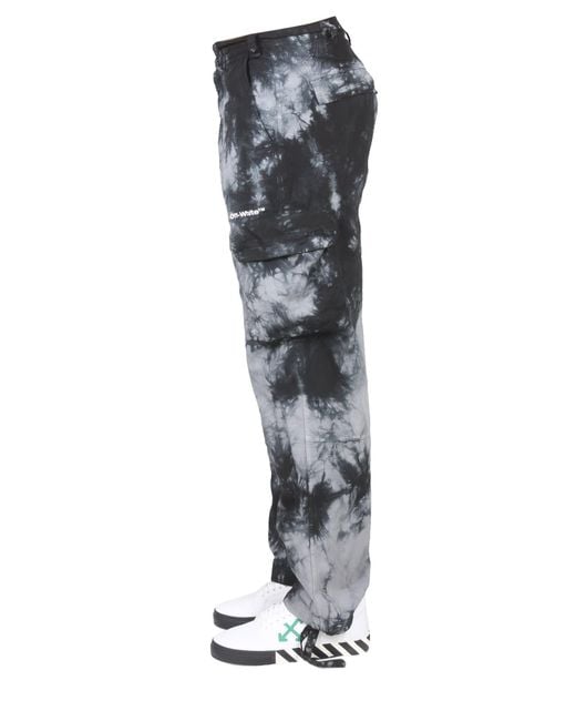 Off-White tie-dye Cargo Trousers - Farfetch