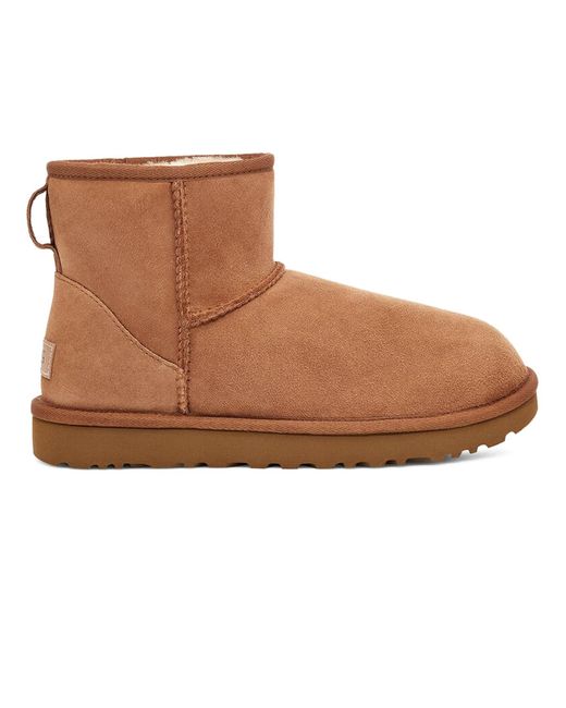 UGG Suede Brown Twinface Sheepskin Classic Boots - Save 34% | Lyst