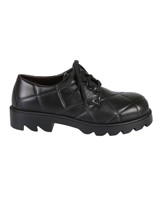 Bottega Veneta Strug Grid Derby Shoes in Nero (Black) for Men - Save 52 ...