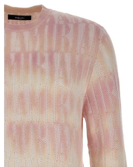 Amiri Repeat Sweater, Cardigans in Pink for Men | Lyst