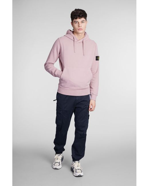 Stone Island Sweatshirt In Rose-pink Cotton for Men - Save 42% | Lyst