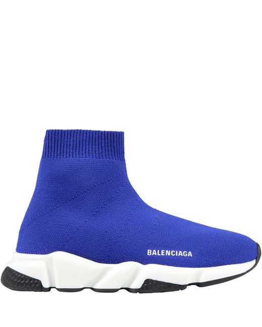 Balenciaga Synthetic Royal Sneakers For Kids With Logo in Blue for Men