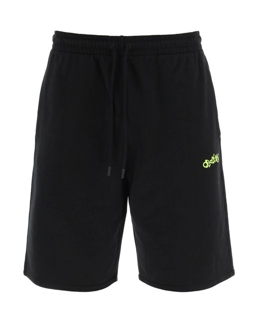 Mens white shop jogger shorts