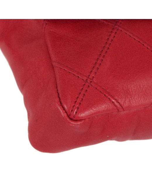 Chanel 1980s Cosmoline Belt Bag Red Lambskin #80