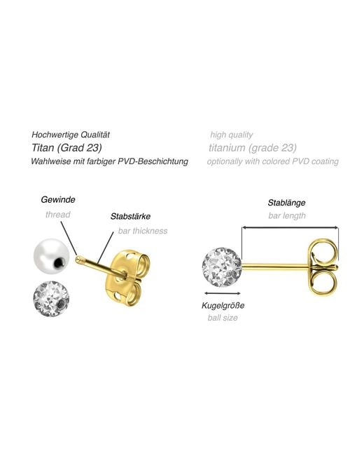 FILANGO Black Titan Ohrstecker Mix