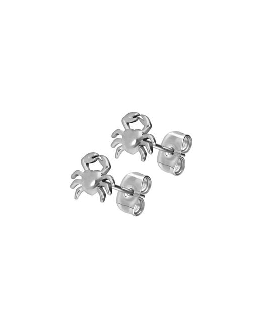 FILANGO Black Titan Ohrstecker Krabbe