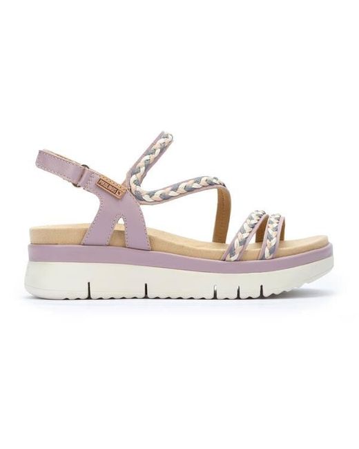 Pikolinos Leather Wedge Sandals Palma W4n in Pink | Lyst