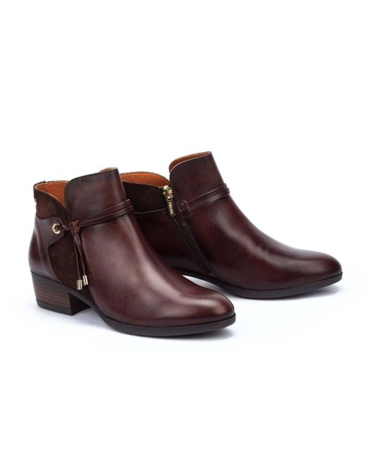 Pikolinos Leather Ankle Boots Daroca W1u in Brown | Lyst