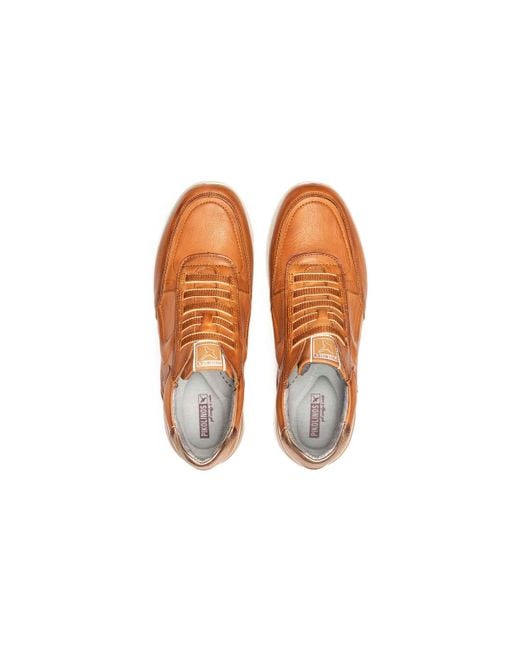pikolinos lisboa leather sneakers