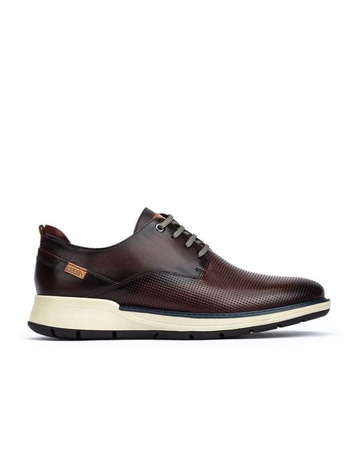 Pikolinos Brown Leather Casual Lace-ups Busot M7s for men