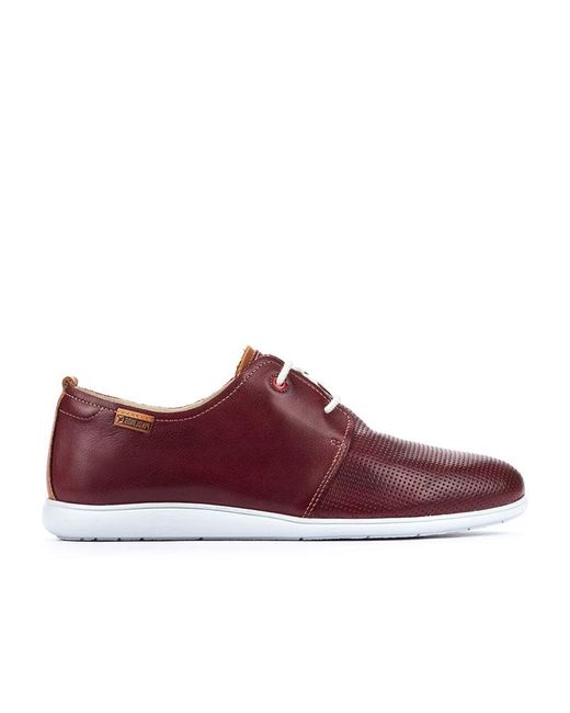 Pikolinos Red Leather Casual Lace-ups Faro M9f for men