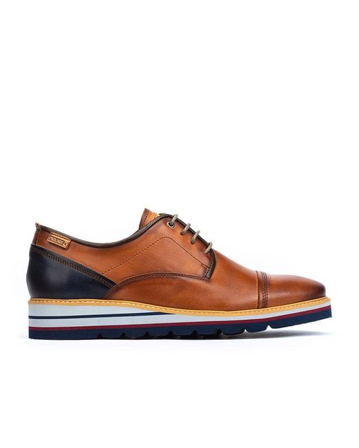 Pikolinos Brown Leather Casual Lace-ups Durcal M8p for men