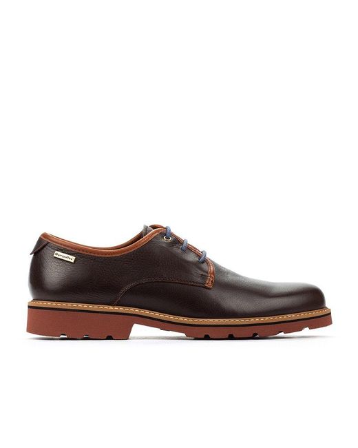 Pikolinos Brown Leather Casual Lace-ups Bilbao M6e for men