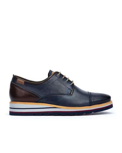 Pikolinos Blue Leather Casual Lace-ups Durcal M8p for men