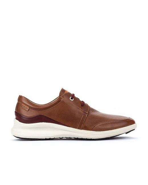 Pikolinos Brown Leather Casual Lace-ups Corbera M4p for men