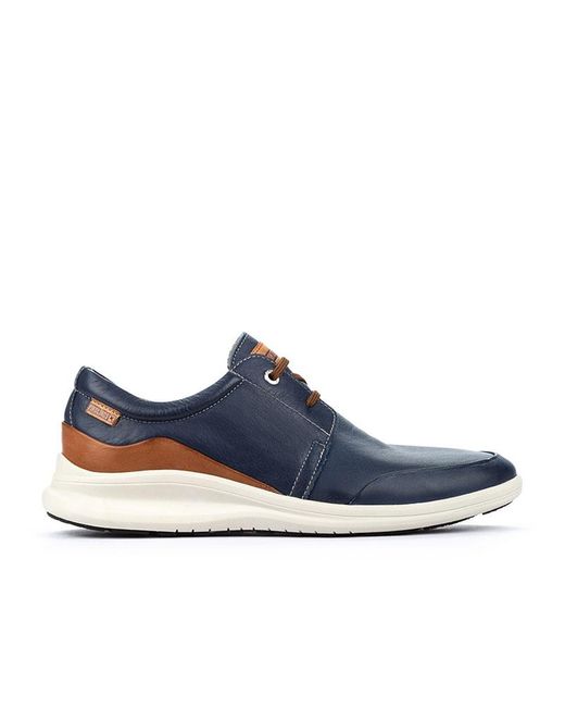 Pikolinos Blue Leather Casual Lace-ups Corbera M4p for men