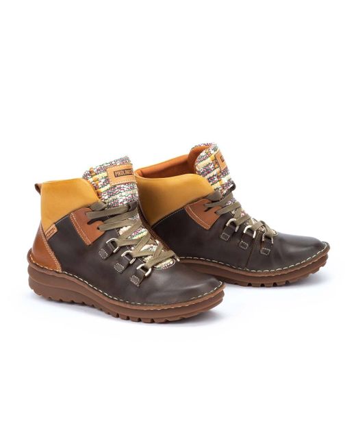 Pikolinos Leather Ankle Boots Cazorla 