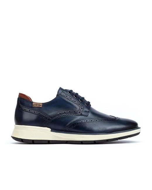 Pikolinos Blue Leather Casual Lace-ups Busot M7s for men