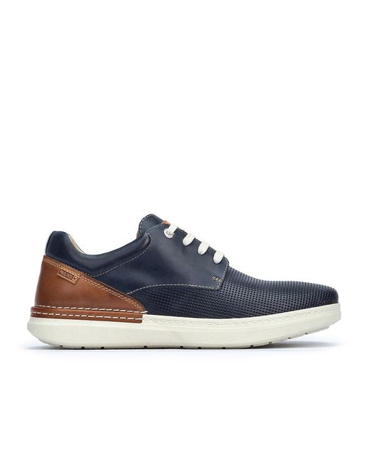 Pikolinos Blue Leather Casual Lace-ups Begur M7p for men