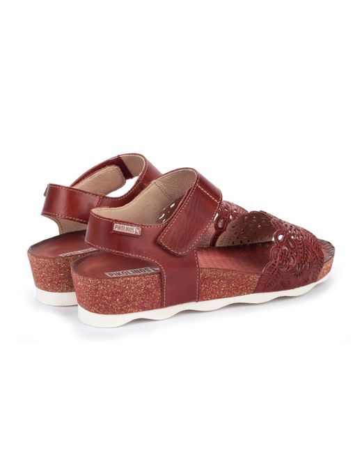 pikolinos red sandals