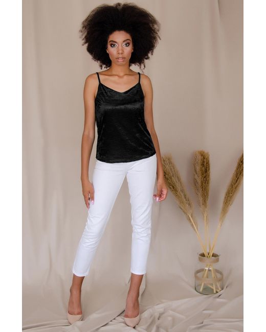 Pineapple Clothing Black Ribbed Velvet 
