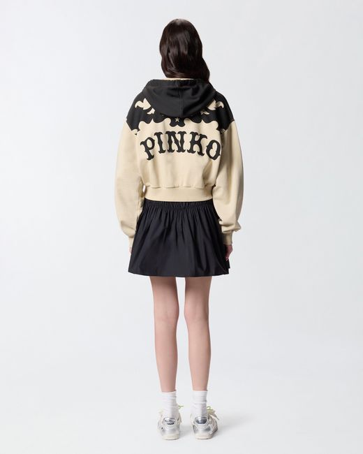 Pinko Natural V-Neck Hoodie