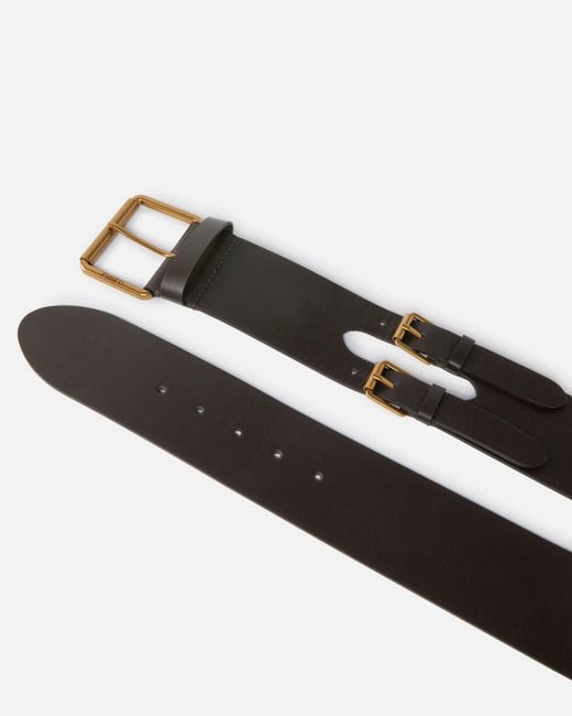 Pinko Multicolor Smooth Leather Belt With Straps, 6 Cm