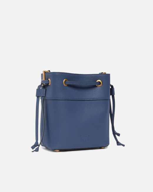 Borsa A Spalla Secchiello Piccolo di Pinko in Blue