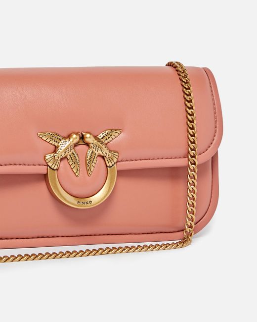 Borsa A Tracolla Piccola Love Bag Box di Pinko in Pink