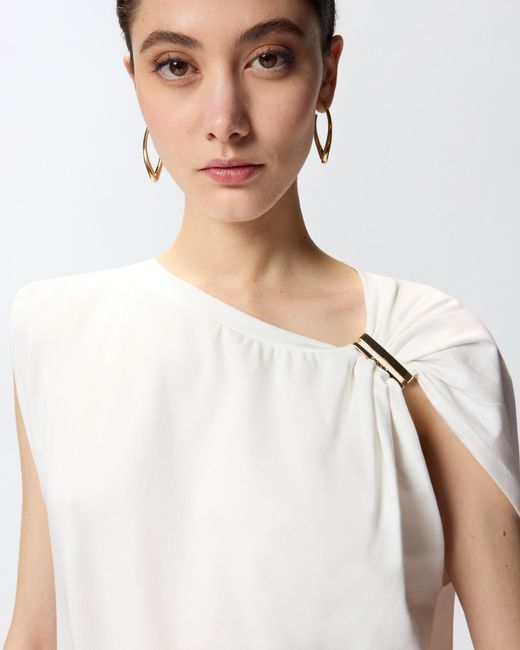 Pinko White Top With Golden Detail