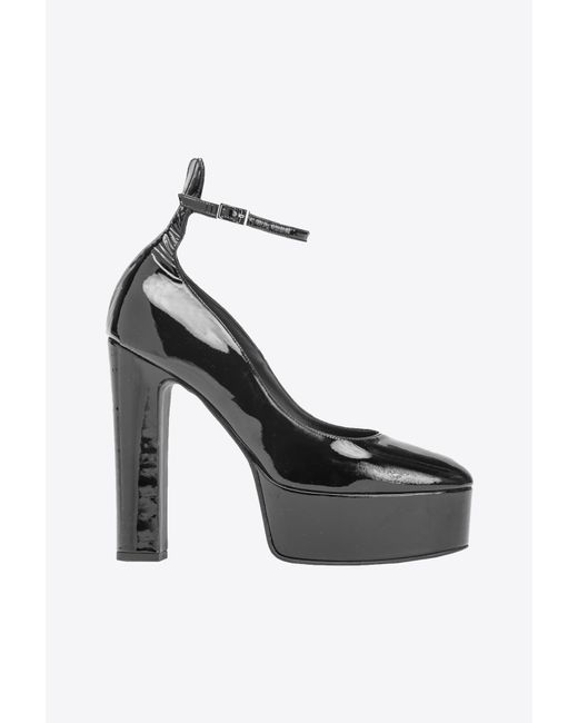 asos design polar chunky high heeled mary janes in mint patent