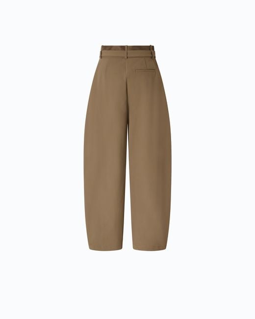 Pinko Natural Barrel-Fit Trousers With Belt