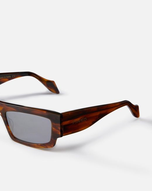 Pinko White Rectangular Sunglasses