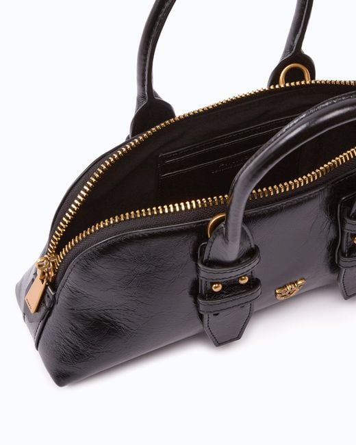 Pinko Black Escape Bag Horizontal Small Handbag