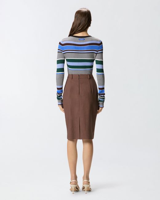 Pull À Rayures Multicolores Pinko en coloris Blue