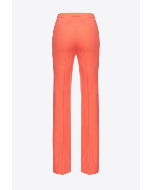 Pinko Flared Stretch Technical Trousers