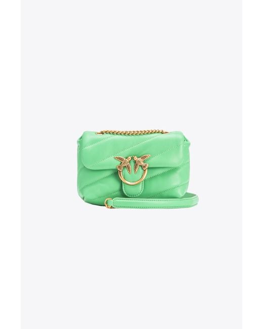 Pinko Green Baby Love Bag Puff Maxi Quilt