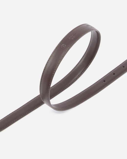 Pinko White Love Birds Thin Leather Belt 2Cm