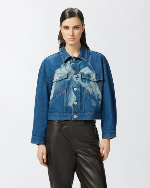 Cazadora Vaquera Con Estampado De Caballo Reimagine X Patrick Mcdowell Pinko de color Blue