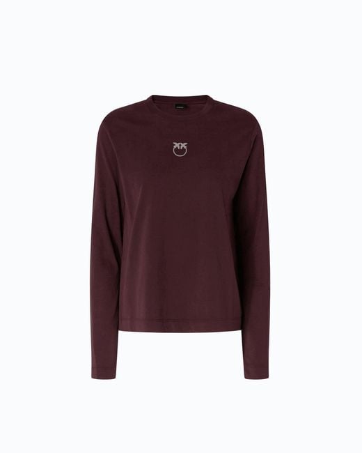 Pinko Purple Sweater With Love Birds Logo