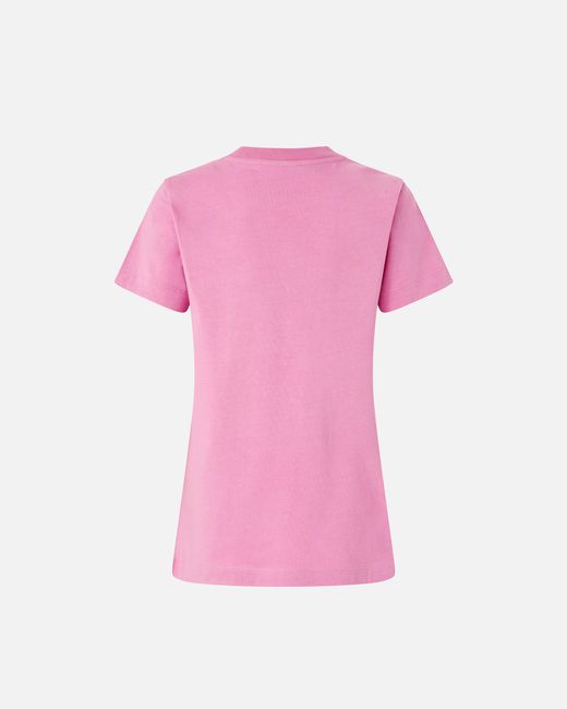 Pinko Pink T-Shirt With Logo Embroidery