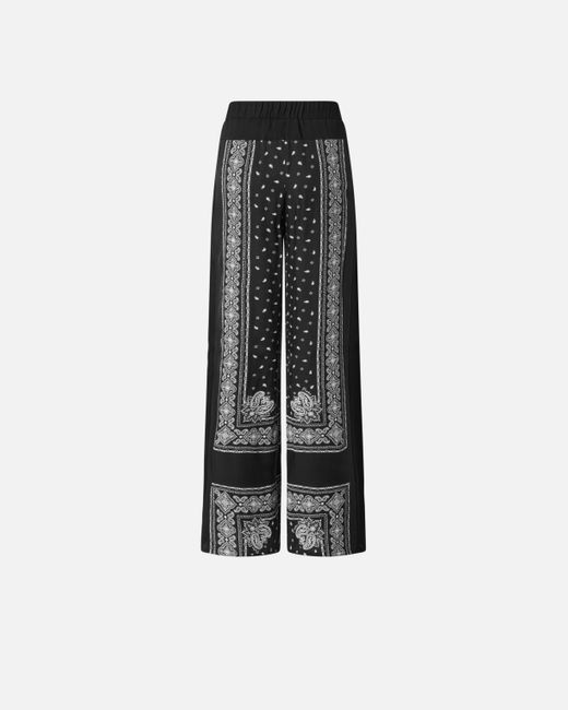 Pantalon À Imprimé Bandana Ample Et Léger Pinko en coloris Blue