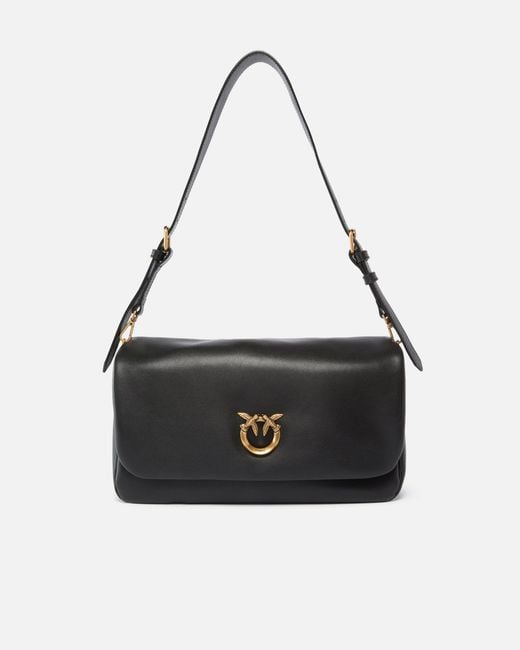Pinko Black Click Soft Horizontal Handle Classic A0Qo Ss26