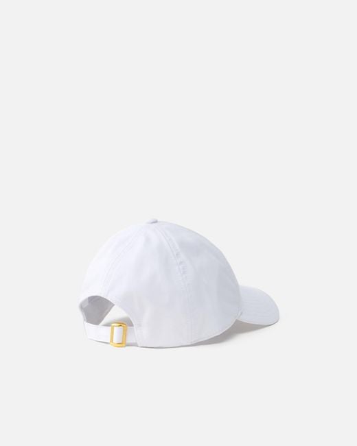 Pinko White Cap With Peak And Embroidered Logo