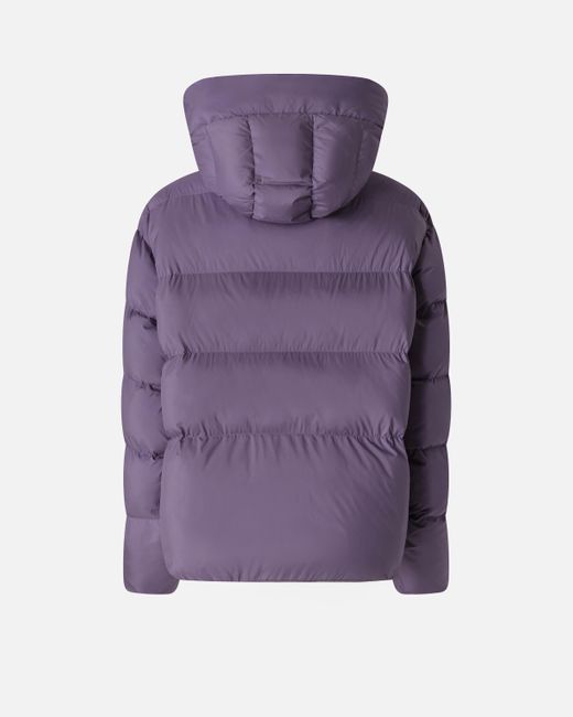 Pinko Purple Technical Canvas Jacket With Hood