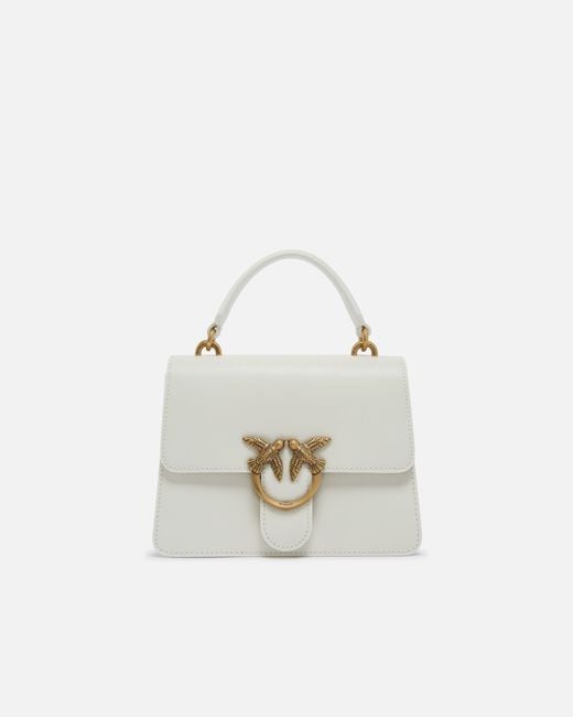 Pinko White Mini Handbag Love Bag Top Handle