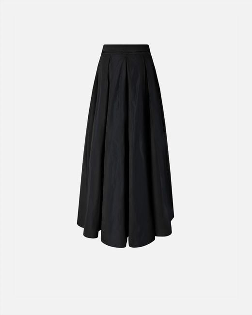 Pinko Black Long Wrap Skirt With Bow