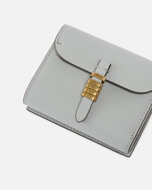 Pinko White Leather Wallet With Lettering